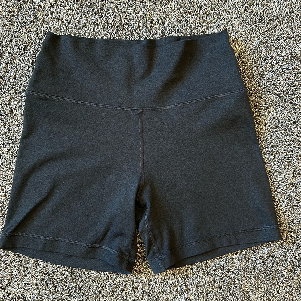 Fleo Biker Shorts 6” heather black size S